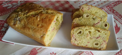 cake au jambon et aux olives